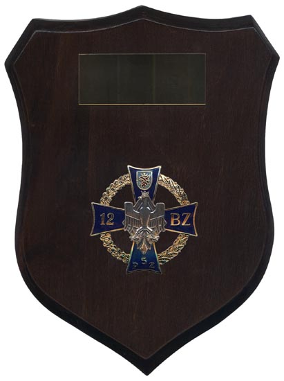 Plakieta pamiątkowa z odznaką 12 Brygady Zmechanizowanej
