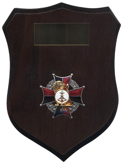 Plakieta pamiątkowa z odznaką 19 Batalionu Saperów